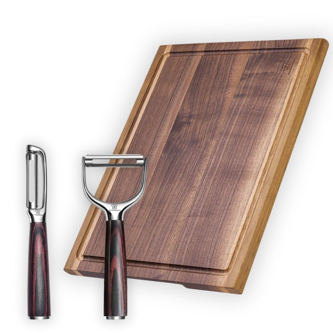 Kochset - Schneidebrett & Schäler