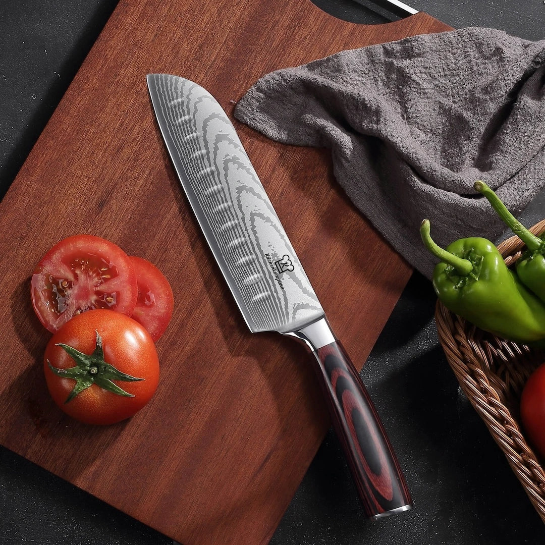 Asiatisches Santoku 7"