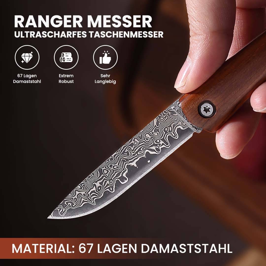 Taschenmesser Damast Forst