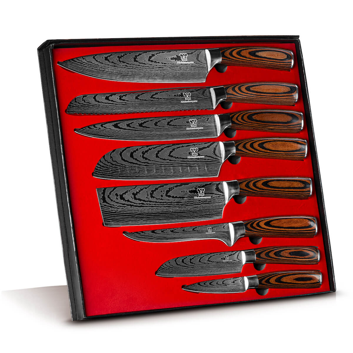 Akarui Messerset 8-teilig + Gratis Kochkurs & Buch