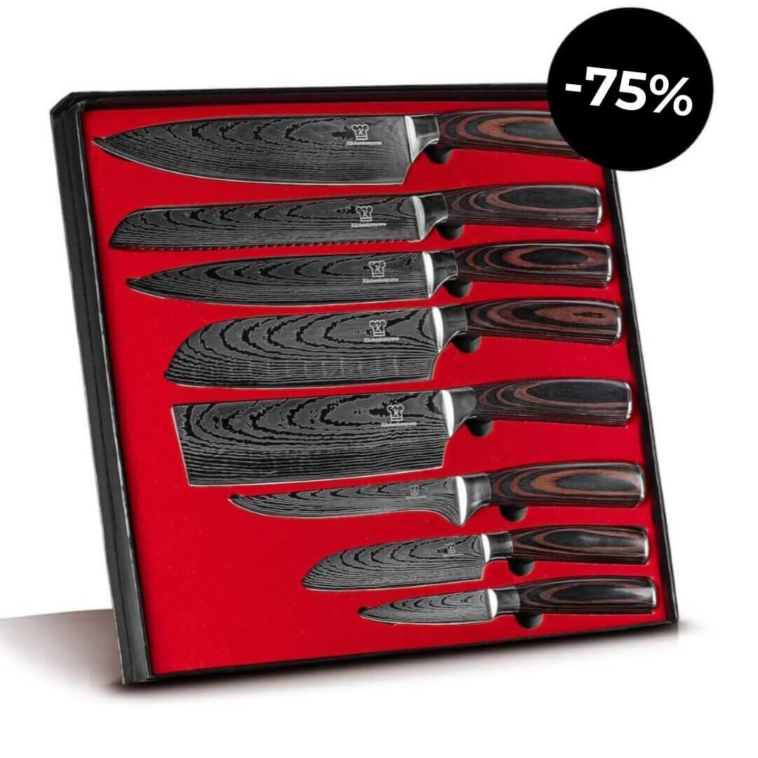 Asiatisches Messerset Premium 8-teilig