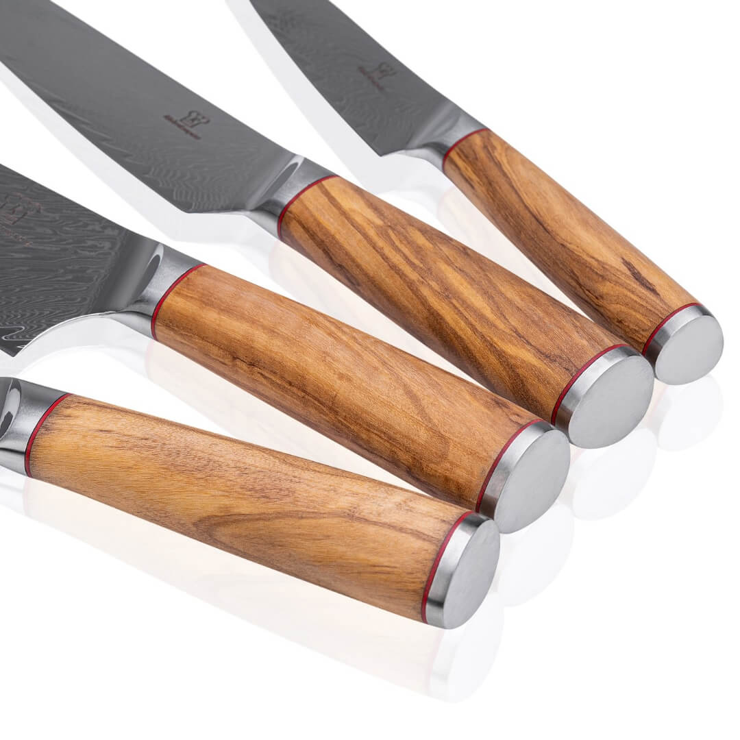 Mokuzai Santoku + Gratis Taschenmesser