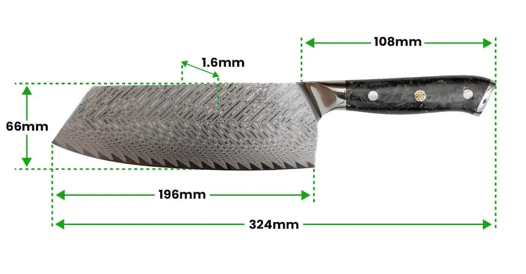 Kiiro Nakiri Damastmesser