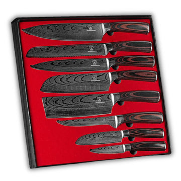 Asiatisches Messerset Premium 8-teilig