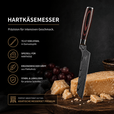 Hartkäse Messer