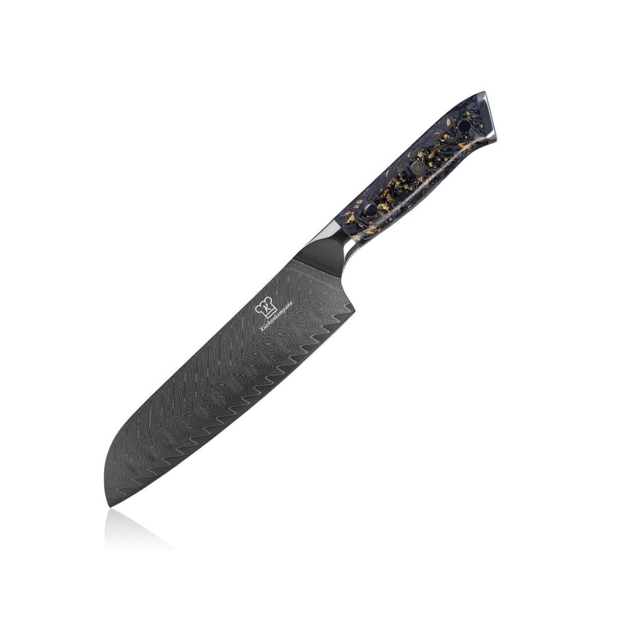 Kiiro Damastmesser Santoku