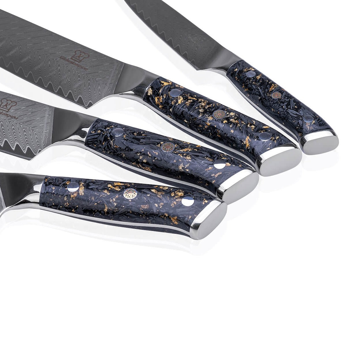 Kiiro Damastmesser Set Griffe