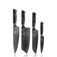 Kiiro Damastmesser Set, 3-teilig, freigestellt ohne Rabattzeichen