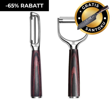 Asiatisches Premium Schäler Set + Gratis Santoku