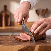 Aoki Damast Chefmesser & 2-in-1 Nass-Schleifstein