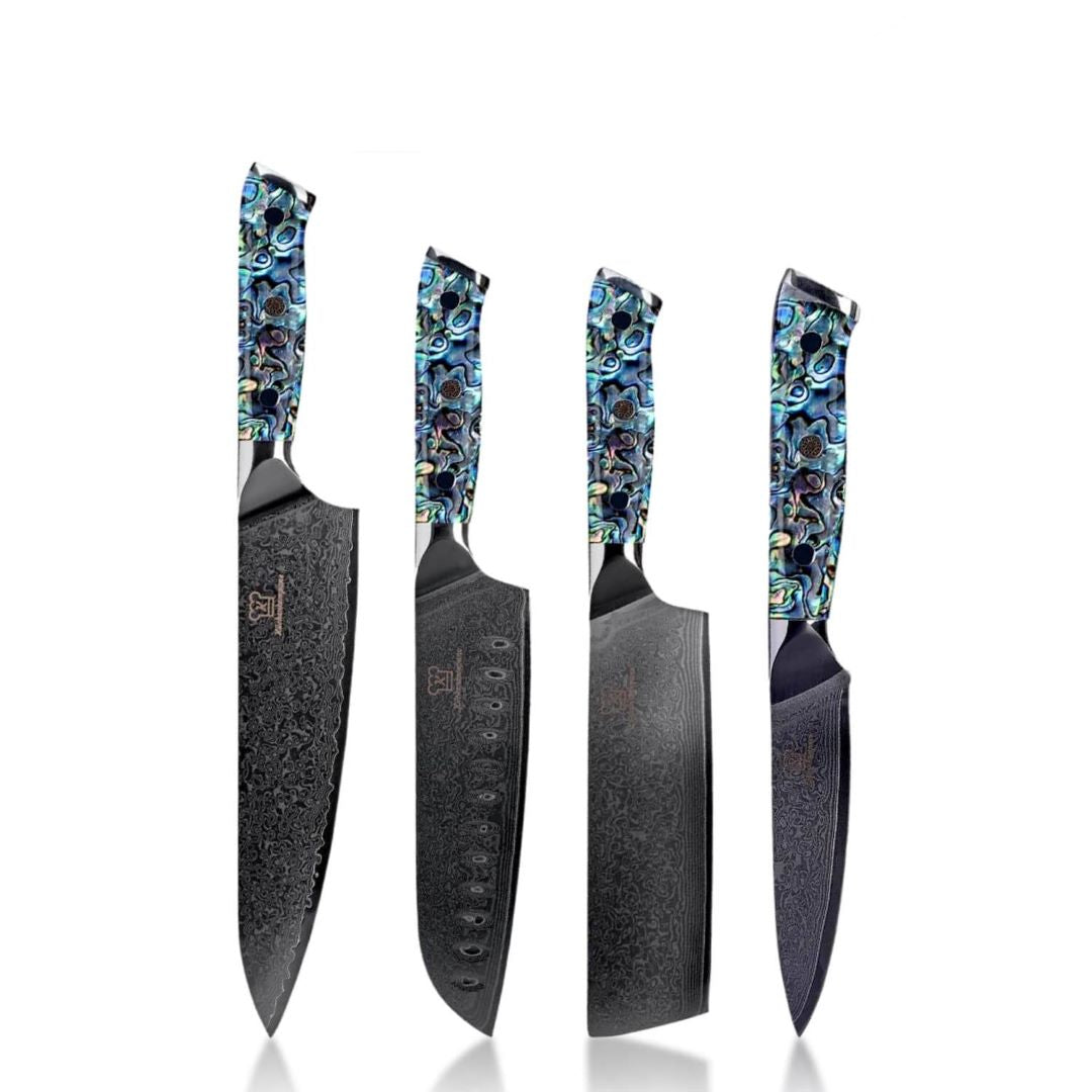 Sheru Damastmesser Set, 4-teilig freigestellt