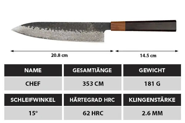 Shikku Chef Damastmesser
