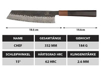Shikku Santoku Damastmesser