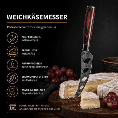 Weichkäse Messer