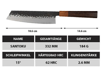 Burakku Santoku masse - Küchenkompane