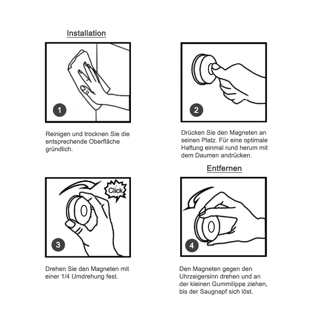 Magnethalter Metall - Küchenkompane