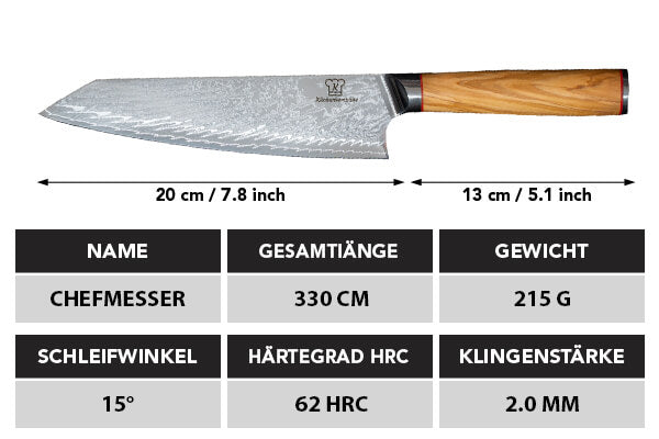 Mokuzai Chefmesser - Küchenkompane