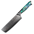 Sheru Damast Nakiri Messer, rechteckige Klinge für Gemüse